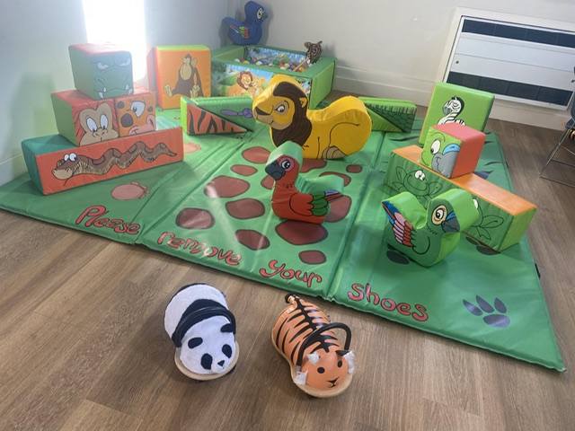 jungle soft play at a party in Shifnal